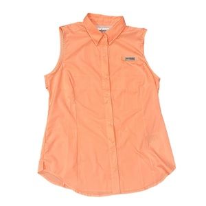 Columbia Sleeveless button up shirt size M